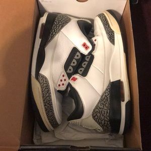 Air Jordan white cement 3